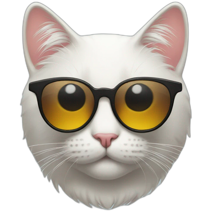 Cat with sunglass emoji
