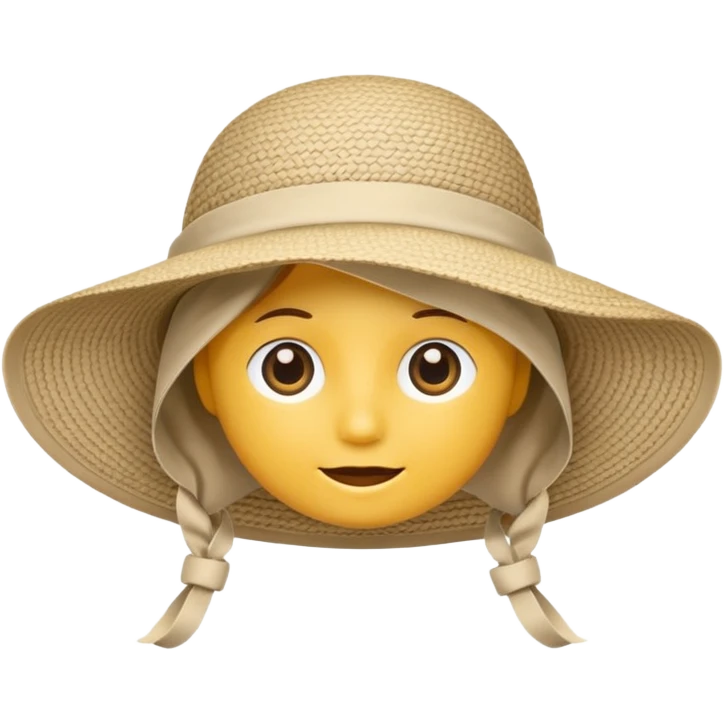 sun hat cloth emoji