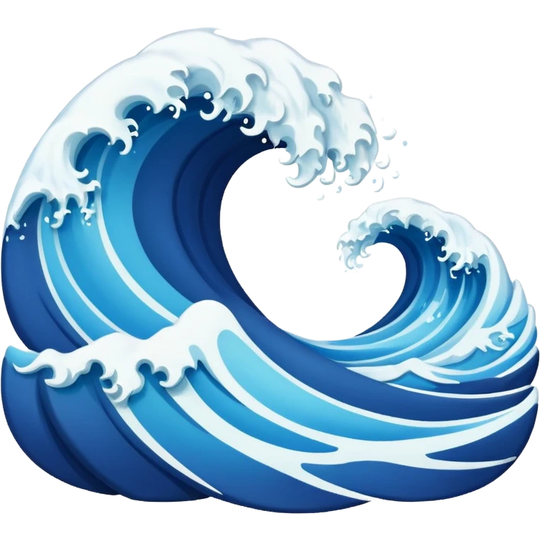 sea wave with foam emoji