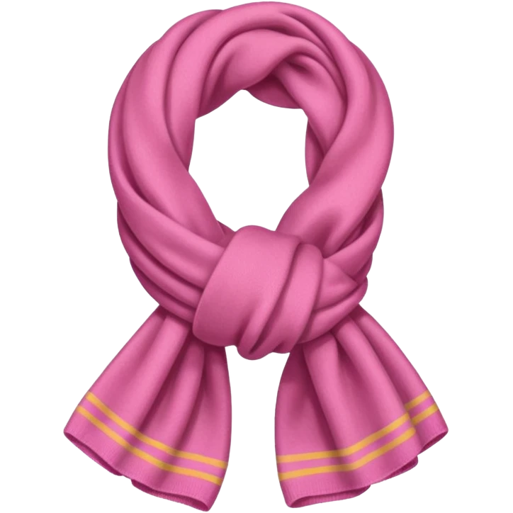 Pink scarf emoji