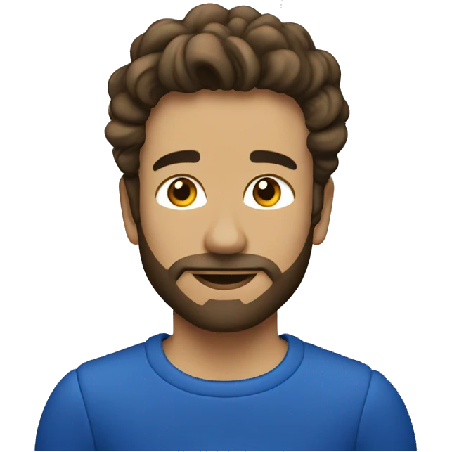 pull couleur bleu roi  emoji