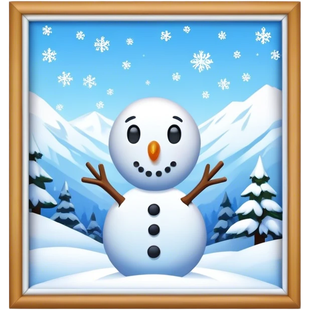 Snow emoji