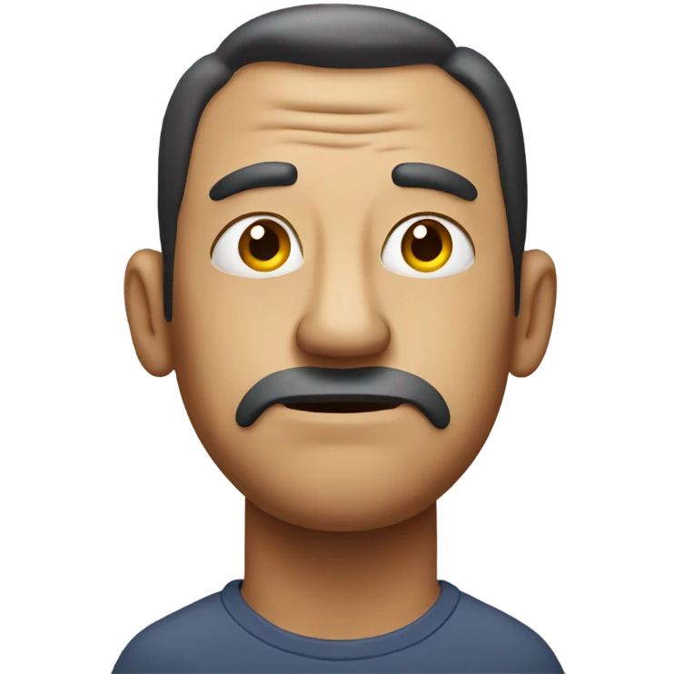 Constipated man emoji