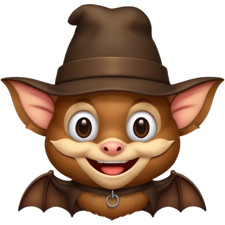 bat with hat emoji