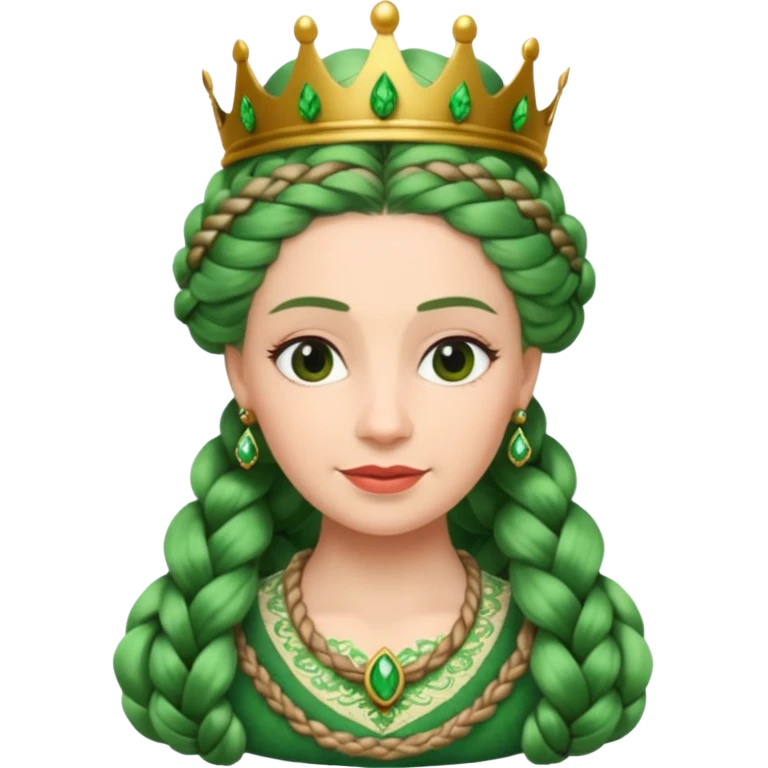 The queen with vine-like hair emoji