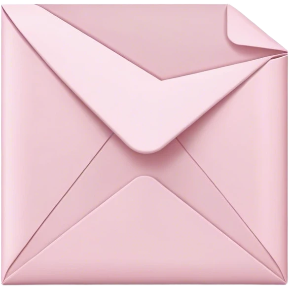 Light pink letter emoji