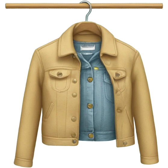 woman’s jacket on a hanger for clothes  emoji