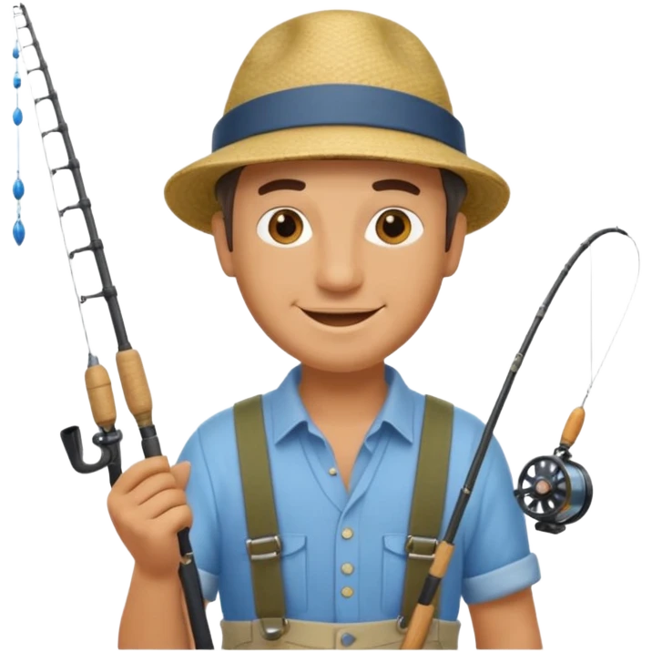happy fisherman emoji