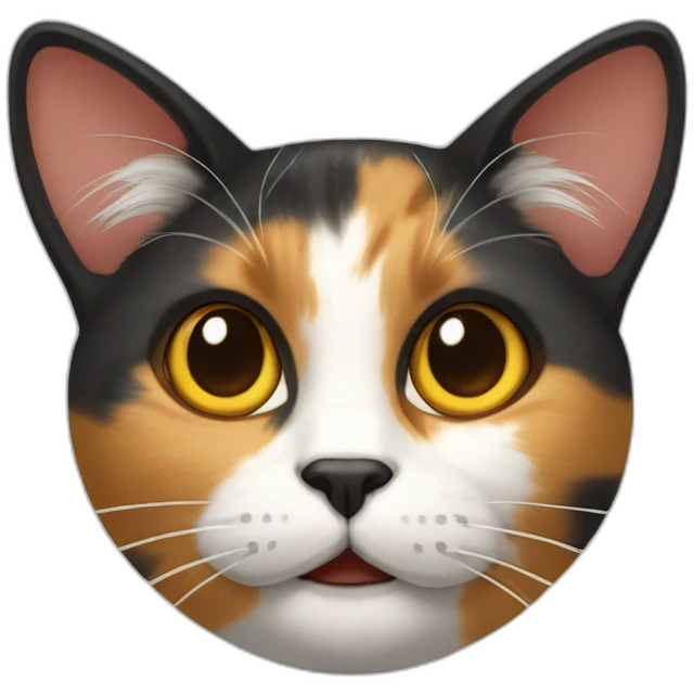 calico cat head emoji