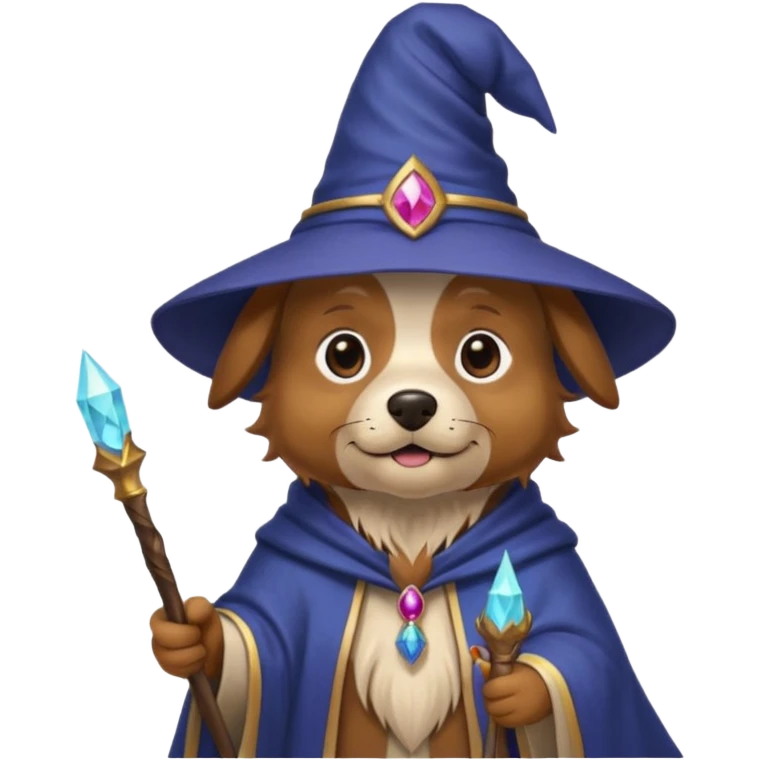 Dog wizard emoji