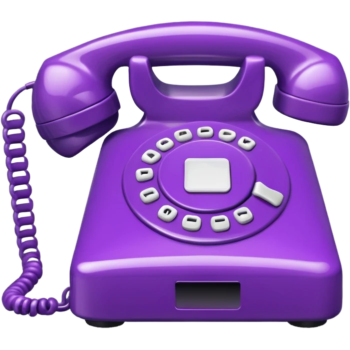 purple phone emoji
