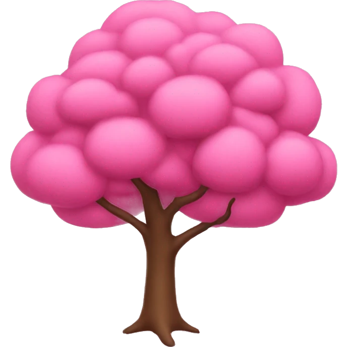 pink tree emoji