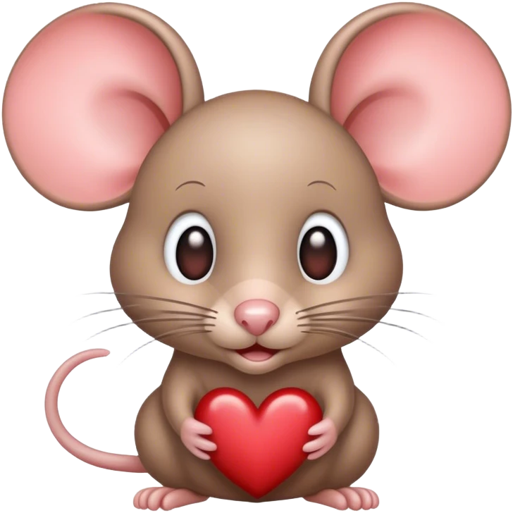 Mouse With hearts in the Eyes emoji