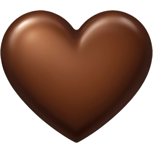 Brown heart emoji