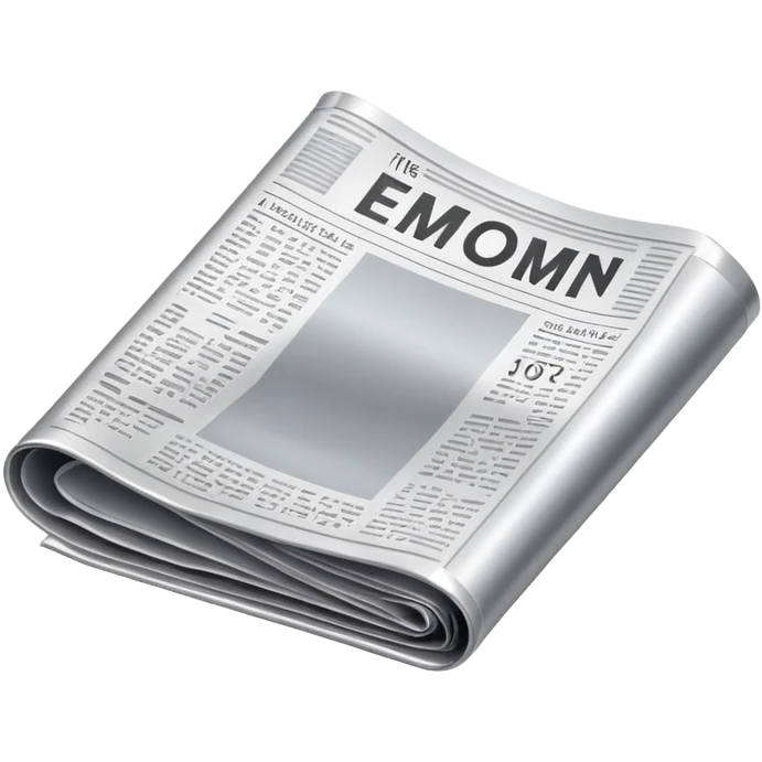 silver newspaper emoji