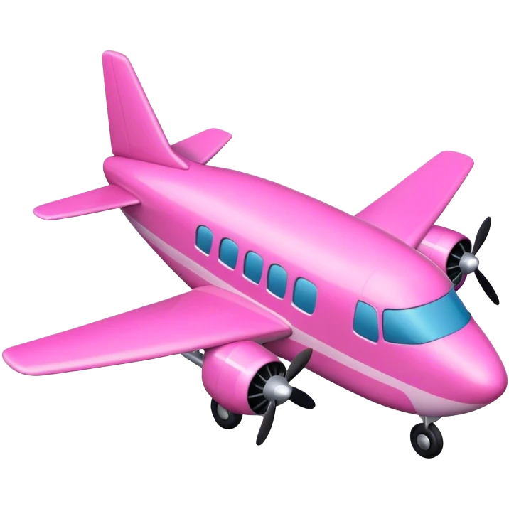 Pink plane emoji