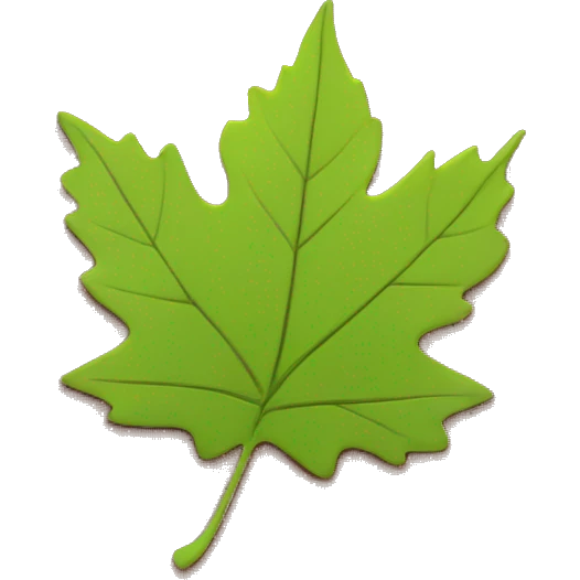 a fall leaf colored to hex #00b293 emoji