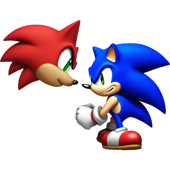 sonic vs mario emoji