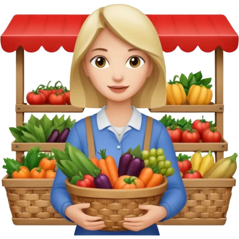 Market Shopper woman emoji