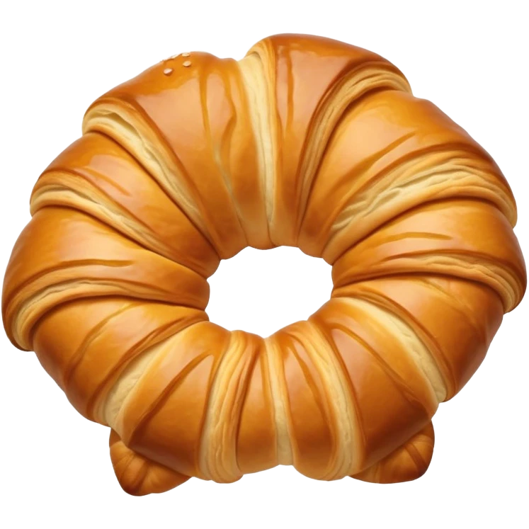 Croissant bow emoji