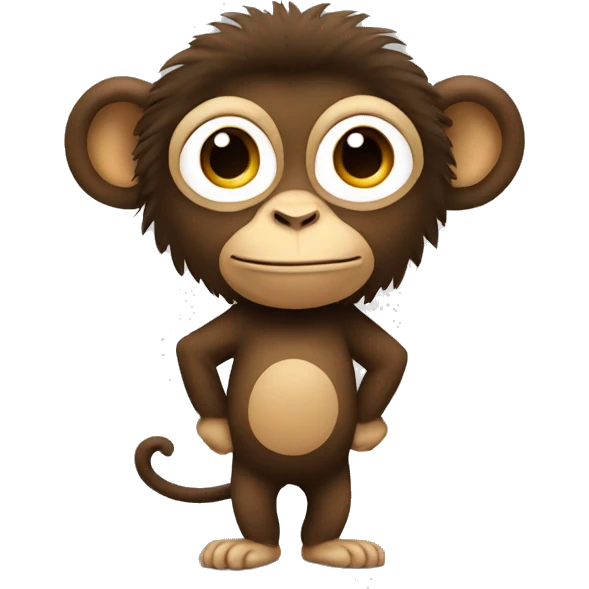 monkey with afro emoji