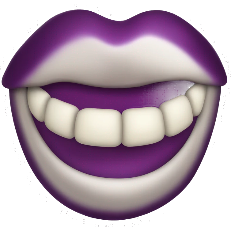 lips eggplant emoji