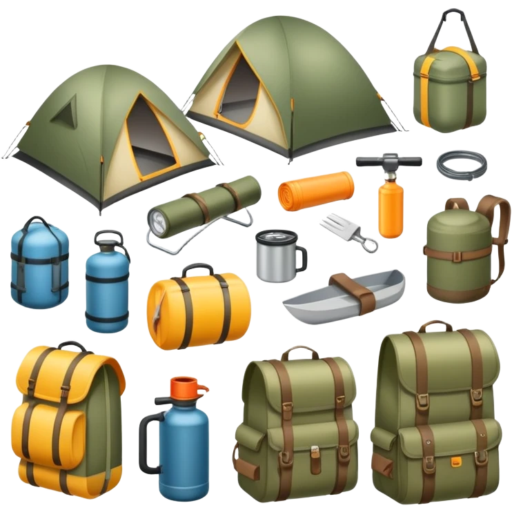camping gear emoji