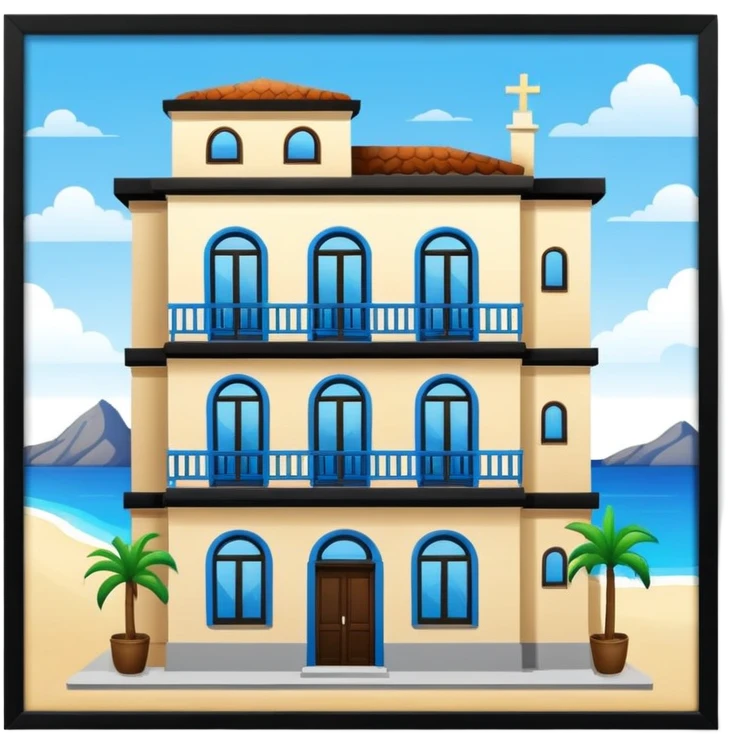 Una hostal que se llama hostal torre azul emoji