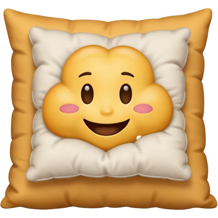 an emoji eating a pillow emoji