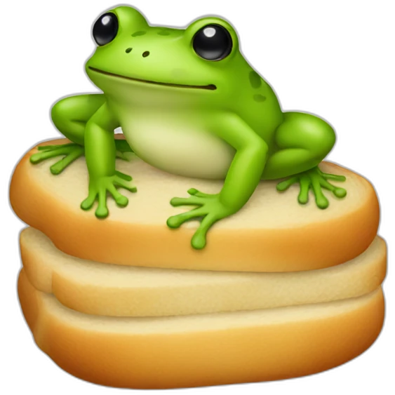 frog bread emoji