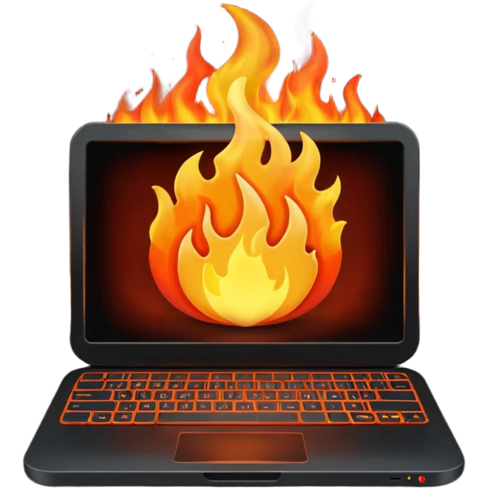 Pc burn emoji