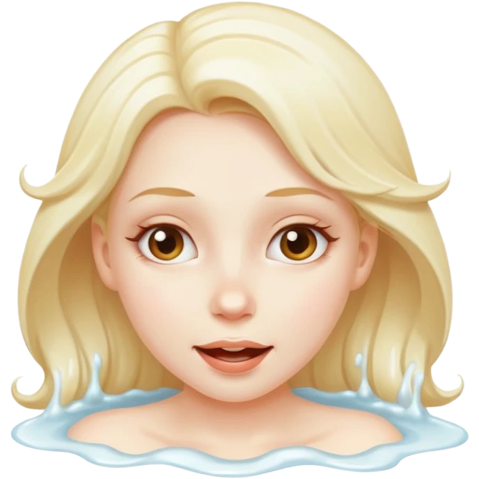 Girl semen cum on face emoji