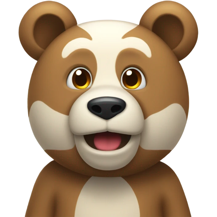 Un oso coquette emoji