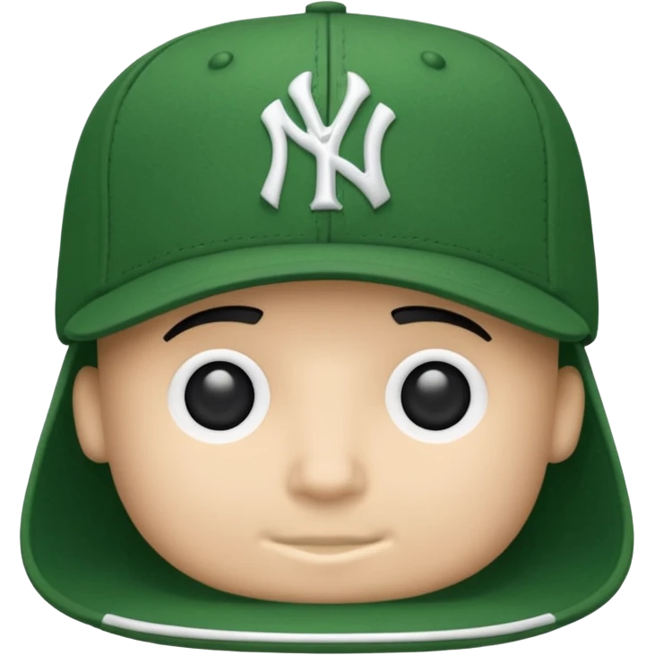 new york Yankee green cap emoji