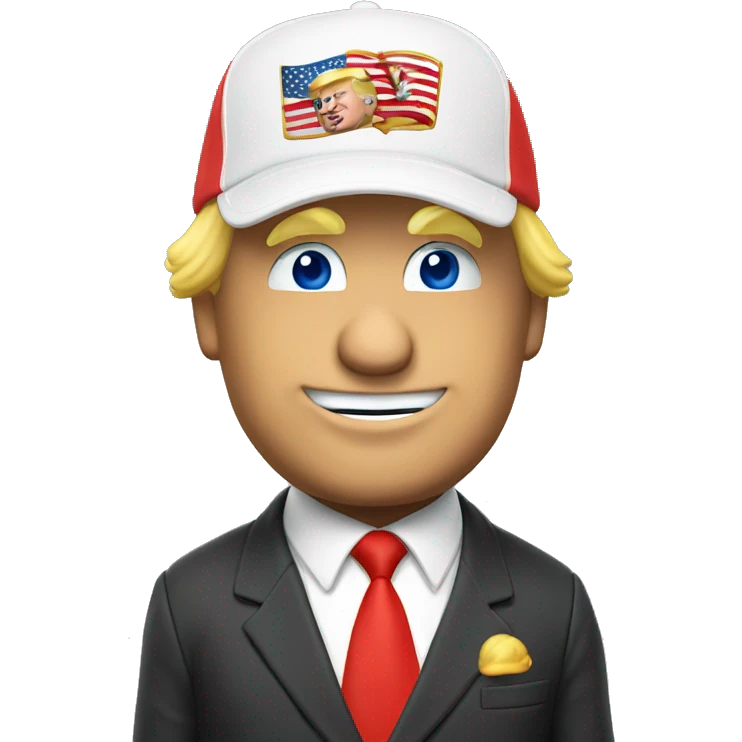 donald trump avec la casquette de Mario emoji