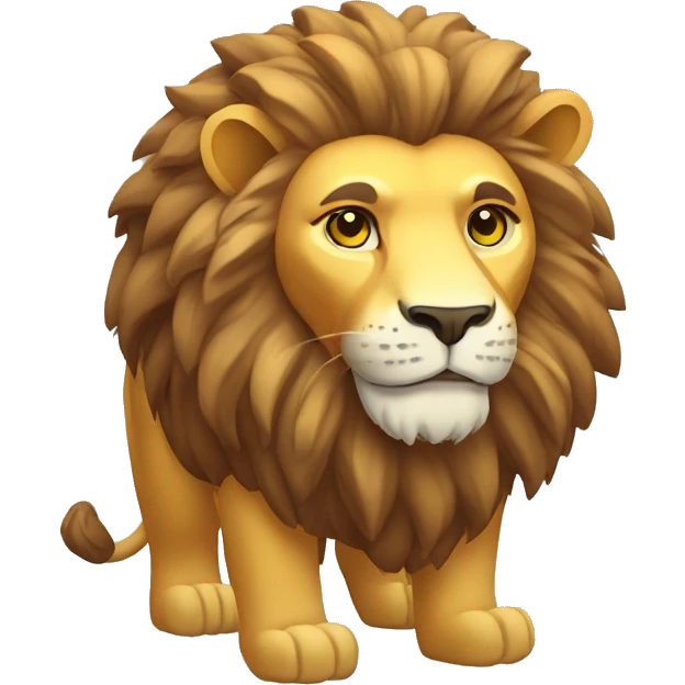 Isometric lion emoji