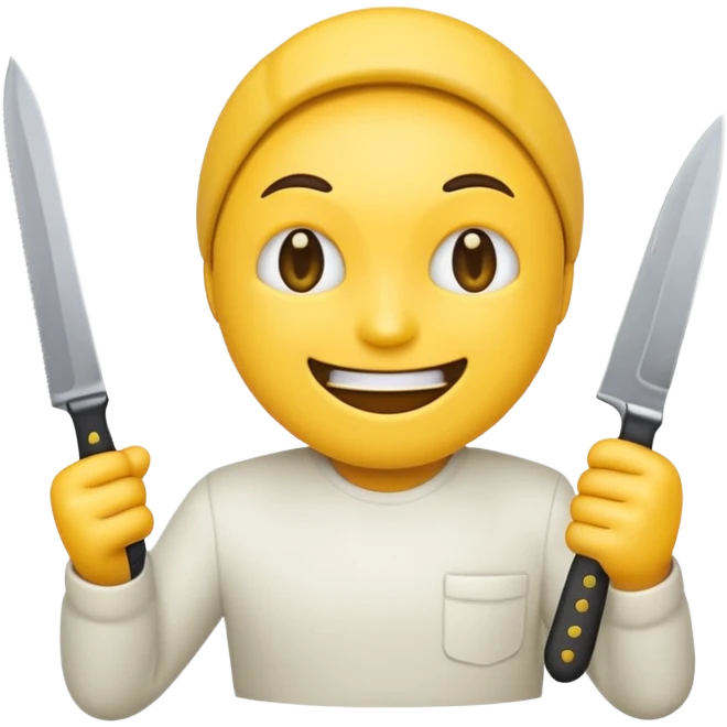 🙂 this emoji holding knife emoji