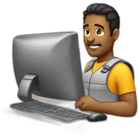 working on pc emoji
