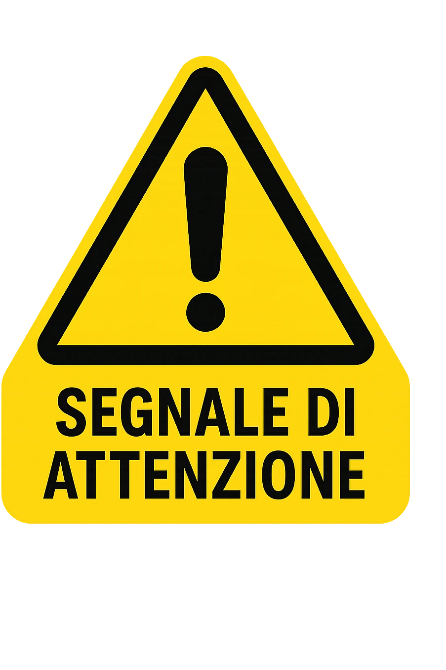 SEGNALE DI ATTENZIONE IN ITALIANO emoji