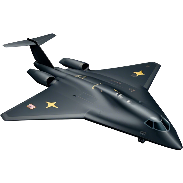 B-2 Spirit bomber - Northrop B-2 (Model Year: 2021) (Iconic colour: Stealth black) emoji