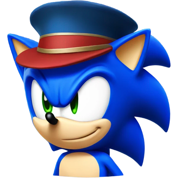 Sonic with hat emoji