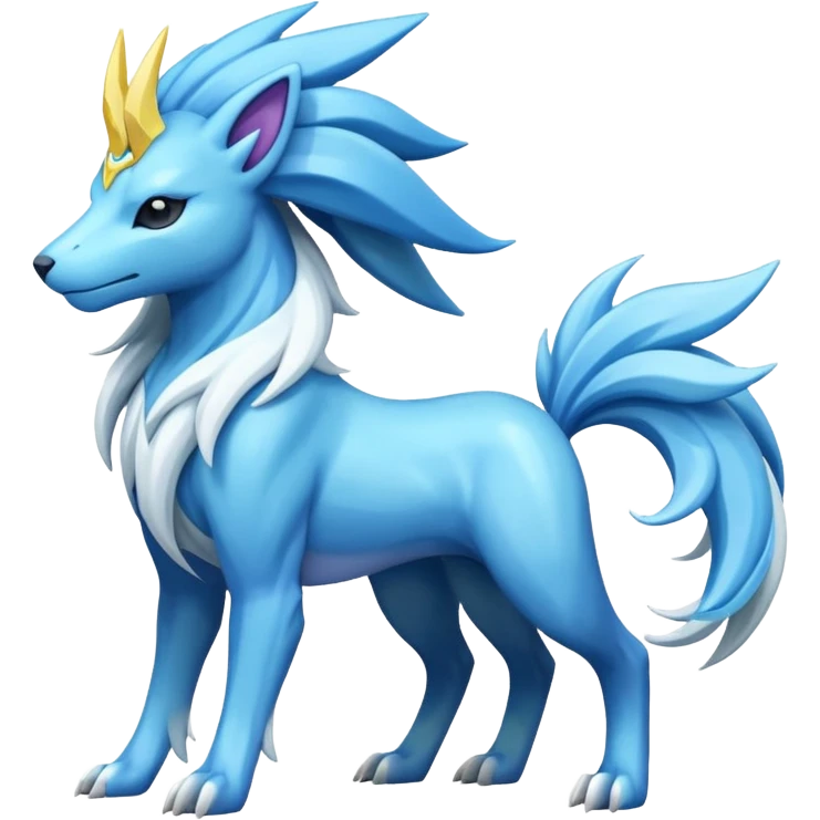 Manectric-Suicune-Amaura-fusion-hybrid-creature  emoji