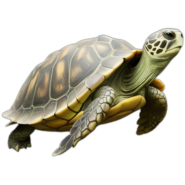 Tortue avec des ailes emoji