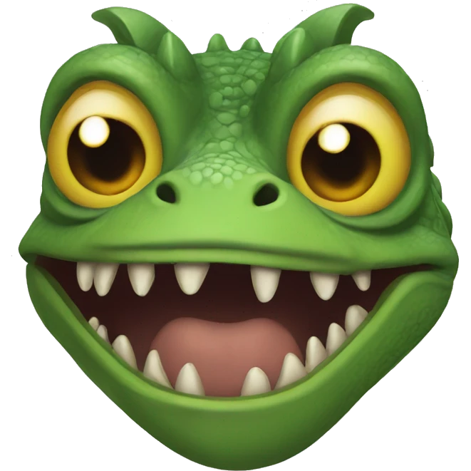 Freaky lizard emoji