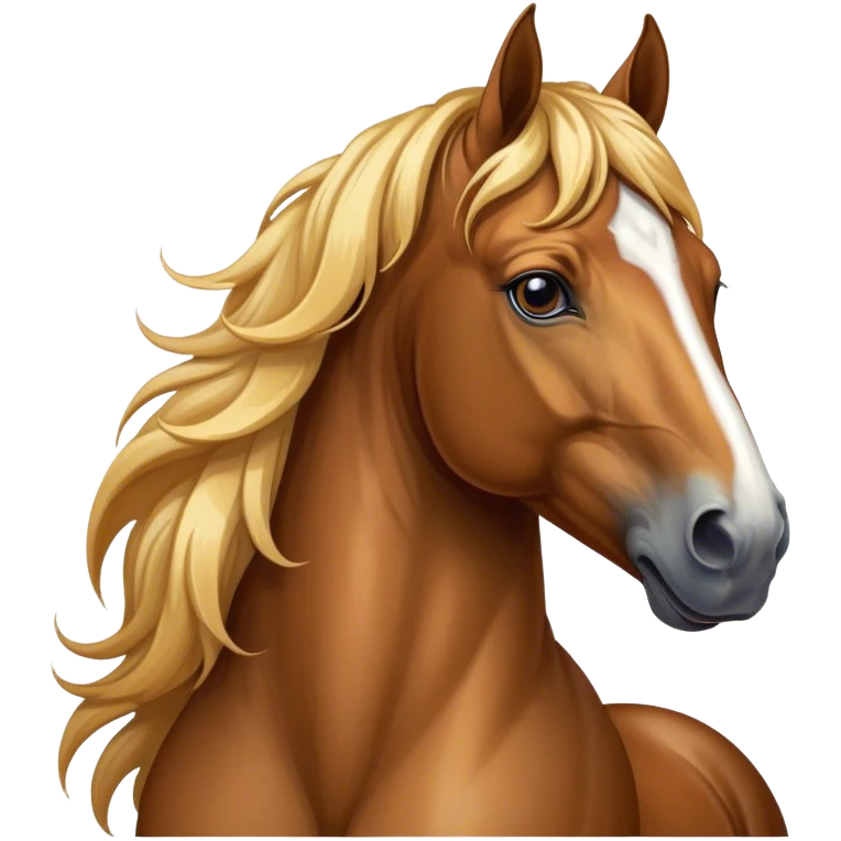 beautiful majestic  horse closeup portrait emoji