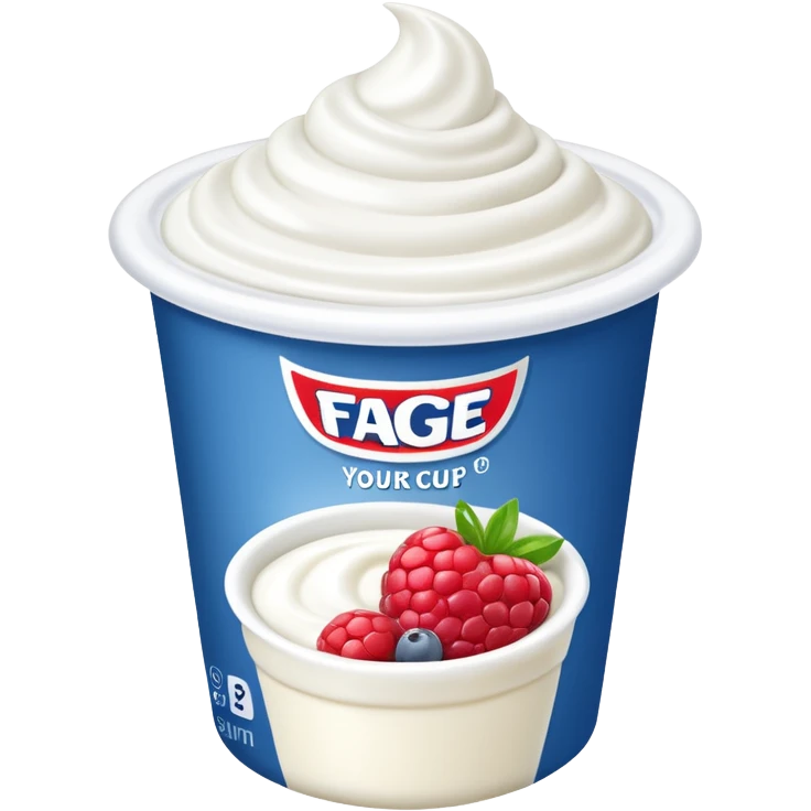 Yogurt cup Fage emoji