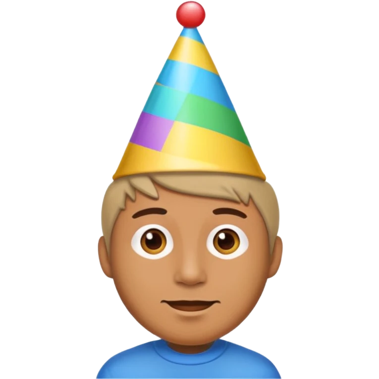man with party hat emoji