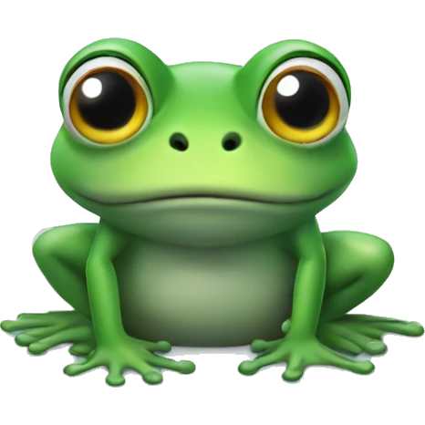 Frog in foggy weather emoji