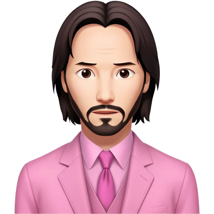 Keanu Reeves Neo Matrix pink emoji