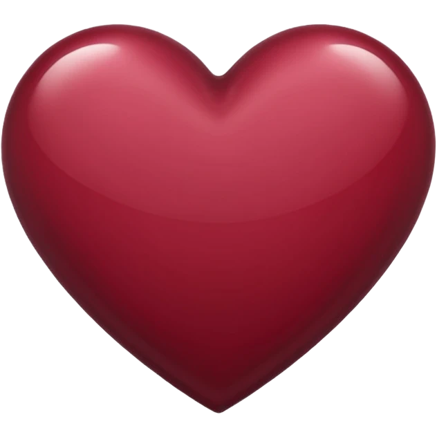 Burgundy heart  emoji